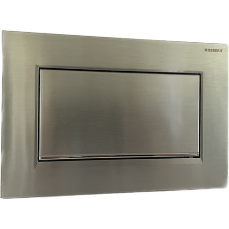 Geberit Sigma30 Betätigungsplatte für Spül-Stopp-Spülung, verschraubbar verchromt, gebürstet 115893K