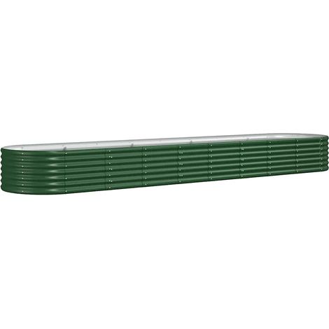 Maison Exclusive - Hochbeet Verzinkter Stahl 368x80x36 cm Grün (1/5)