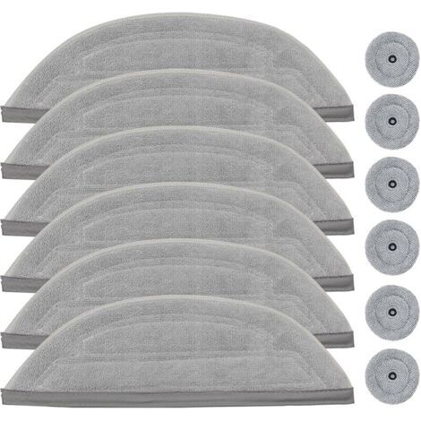12 pièces de rechange de lingettes pour Roborock S8 MaxV Ultra - Comprend 6 paquets de grandes lingettes, 6 paquets de petites lin