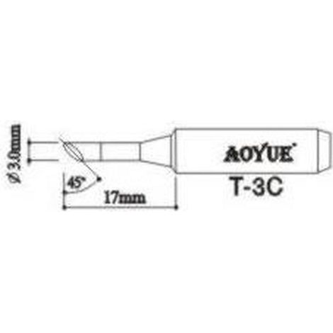 AOYUE T3C Repuesto punta soldador (1/2)