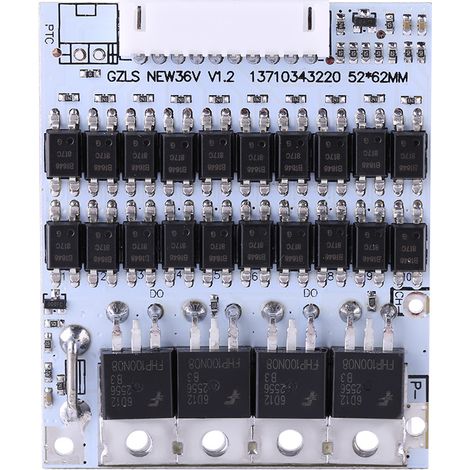 Lot 10S 36V 40A Carte Protection BMS PCB Li-ion pour Batteries Lithium Cobalt Ternary avec Équilibrage (1/5)