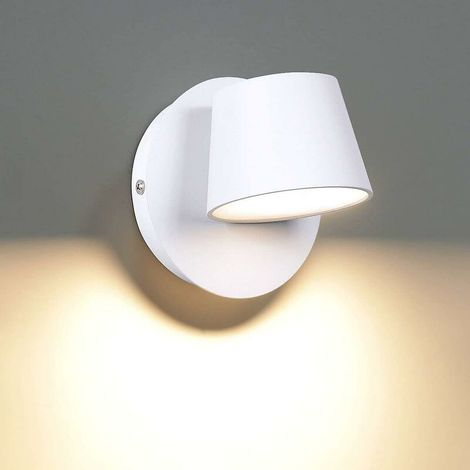 Modern Led Wall Light Reading Wall Light 350  Swivel Nordic Style Led Wall Spot Light Indoor Wall Lamp For Bedroom Living Room Staircase Hallway, Whit (1/5)