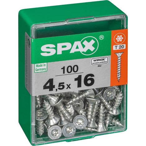 Spax Universalschrauben 4.5 x 16 mm TX 20 - 100 Stk. Holzschrauben (1/4)