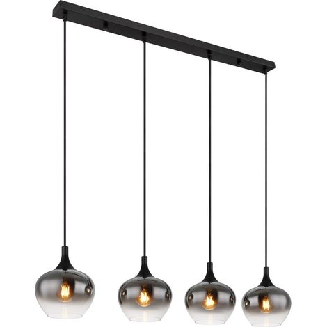Globo - lampada a sospensione - MAXY - nero - vetro - grande
