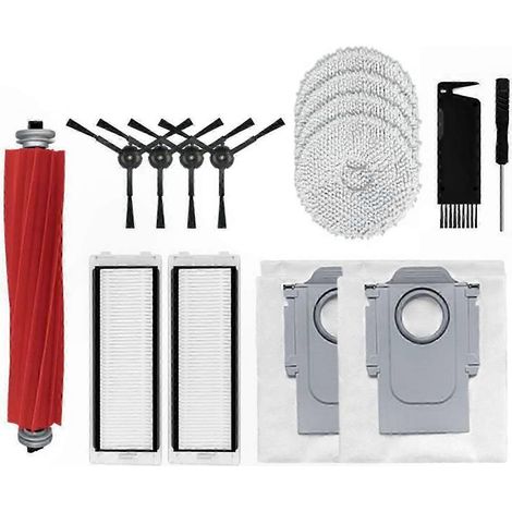 Hauptbürste für Saugroboter, Ersatzteil mit Ersatzfilter, Wischmopp, Seitenbürsten und Staubbeutel, komplettes Wartungsset für die Hausreinigung. (1/5)