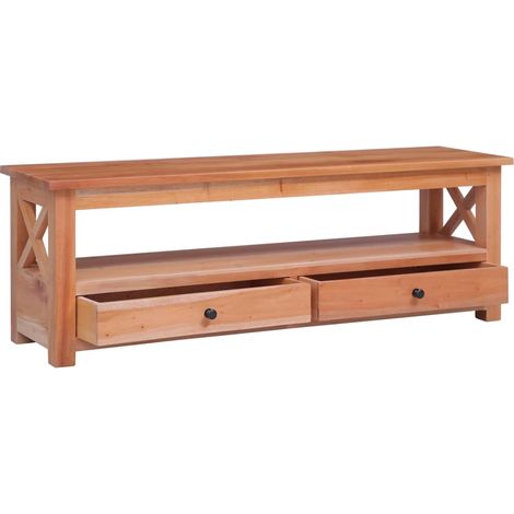 Meuble TV  Banc TV  Armoire TV 120x30x40 cm Bois d'acajou massif (1/5)