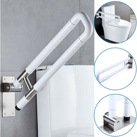 Crediri Toilettenstützgriff 60cm Stützgriff Klappbar Aufstehhilfe Sicherheitsgriff Toilettengriffe (1/5)