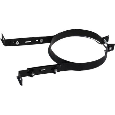 Support de conduit de cheminée fixation robuste et réglable - 160 mm (1/5)