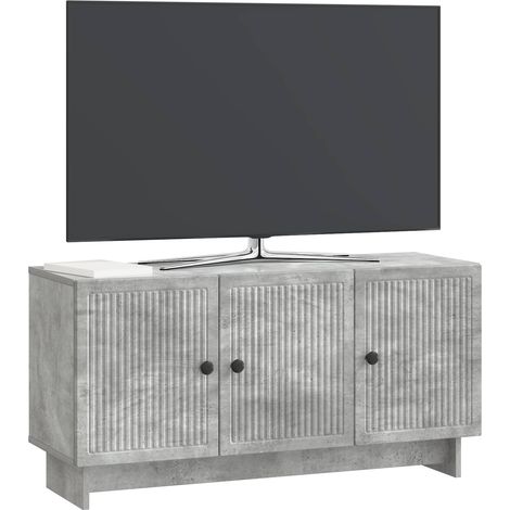 Maison Exclusive - Meuble TV Gris béton 99 x 34,5 x 50 cm Bois d'ingénierie