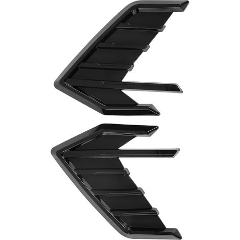 garde-boue latéraux aérateur garniture noir brillant accessoires extérieurs universels kit ventilation voiture (1/5)