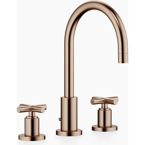Dornbracht TARA Mélangeur de lavabo à trois trous avec garniture