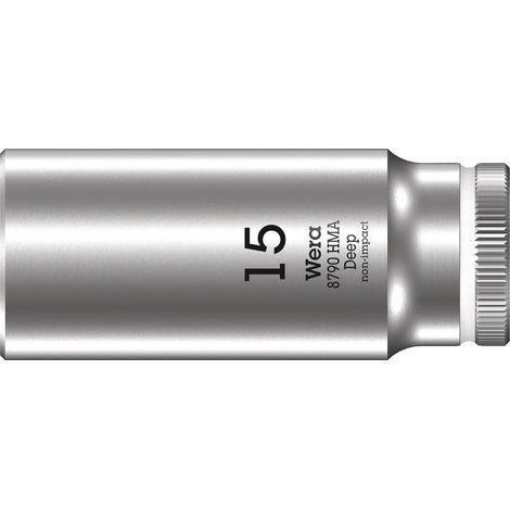 Llave de vaso larga con arrastre de 1/4 8790 HMA Deep 150 - Wera (1/5)
