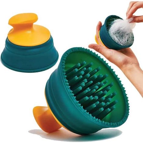 Brosse de soin pour le pelage - Brosse en silicone pour chats et chiens - Brosse de massage douce pour peaux sensibles - Brosse de toilettage délicate pour poils courts et longs - Brosse pour (1/5)
