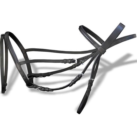 Maison Exclusive - Leder Trense Trensenzaum mit Zügeln und Gebiß (1/5)