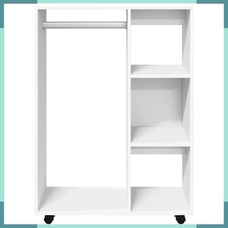 Garde-robe - 808513 - Blanc - Bois d’ingénierie - 80 x 40 x 110 cm (1/5)