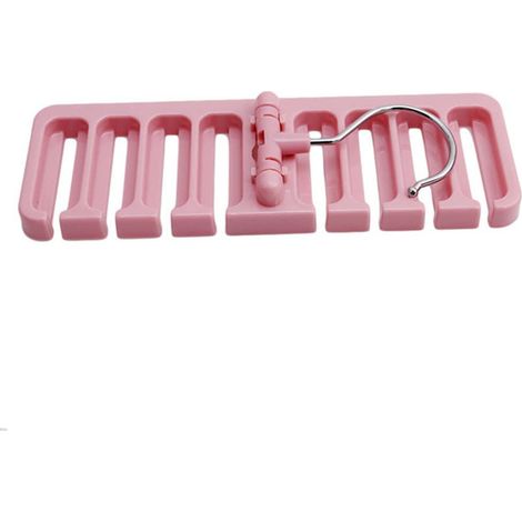 Porte-Cravates - Porte-Ceintures - 10 Emplacements - Plastique Robuste - Rotation 360° - Anti-Dérapage - Pour Armoire ou Penderie - 1 Pièce (1/5)