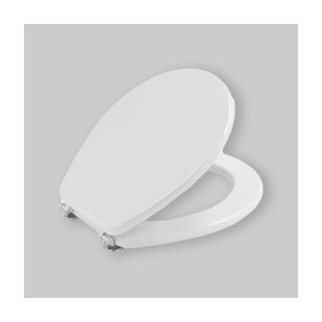 Sedile Wc Colibri' Mdf Laccato Bianco - Chiusura Normale (1/4)