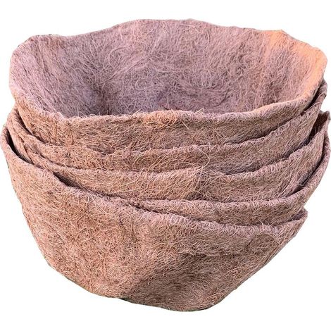 Pack of 5 Round Coco Hanging Basket Planter Liner (40cm) (1/5)