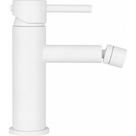 Miscelatore per bidet in colore bianco opaco linea moderna Pollini Jessy MXBIMCMMCBO  Bianco opaco