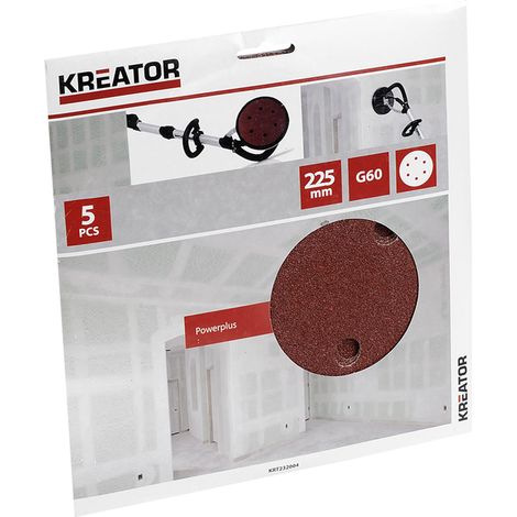 5er-Set selbsthaftende Scheiben - Korn 60 - Ø 225 mm KREATOR (1/5)