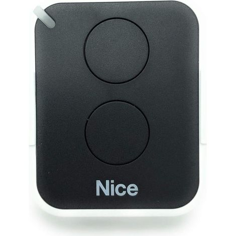 1 Télécommande Portail 2 Canaux 433,92 MHz Code Tournant O-Code Compatible Récepteur Nice Extérieur Intérieur