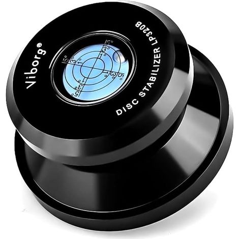 LP320B Stabilisateur de poids de disque vinyle en aluminium avec niveau à bulle pour tourne-disque LP (1/5)