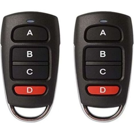 2PCS（68.3x35.7mm）telecommande 433mhz Universelle Portail, telecommande portail universelle, Duplicateur sans Fil clonage (1/4)