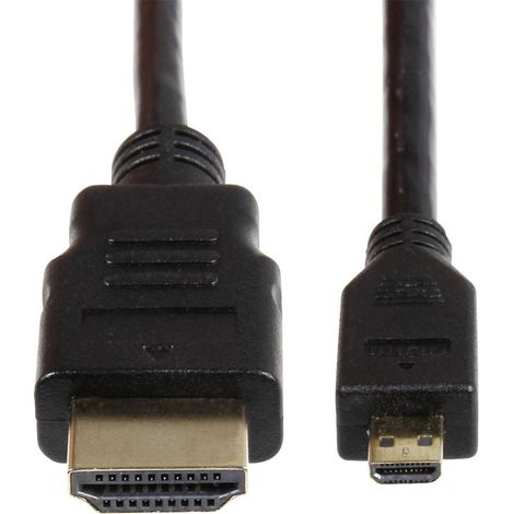 Joy-it K-1481 Câble HDMI Raspberry Pi [1x HDMI mâle - 1x HDMI mâle D Micro] 3.00 m noir A220232 (1/2)