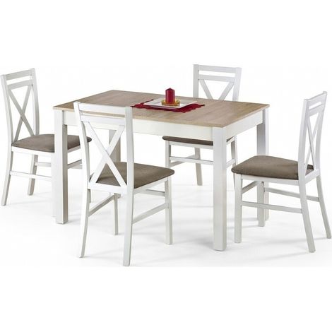 Conjunto de mesas y sillas para comedor Houston 803 , 76x75x118cm, Diámetro: 0, Número de asientos: 4, Estilo: Clásico
