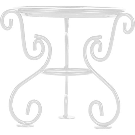 Support pour plantes portepot de fleurs blanc