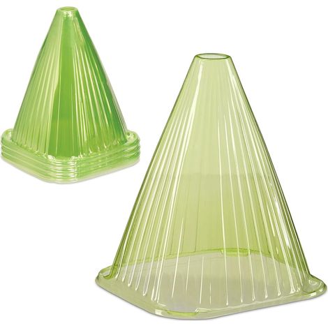 Cloche À Salade - PVC - 22 x 19 x 19 cm - Protection Gel Escargots - Lot De 32 Pièces (1/5)
