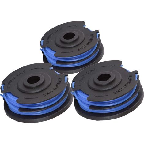 Greenworks 3 pezzi rocchetto doppio filo 29187 per tagliaerba Greenworks 40V G40LT G40LTK2 G40LTK2x (1/5)