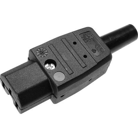 Connectique pour appareils chauffants série (connecteur réseau) 783 Kaiser 783/sw femelle, droit Nombre total de pôles: 2 + PE 10 A noir 1 pc(s) X95896 (1/5)