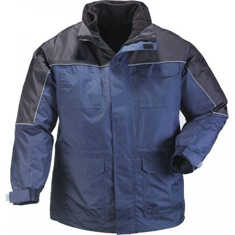 Coverguard RIPSTOP Parka 4 in 1 impermeabile blu marina