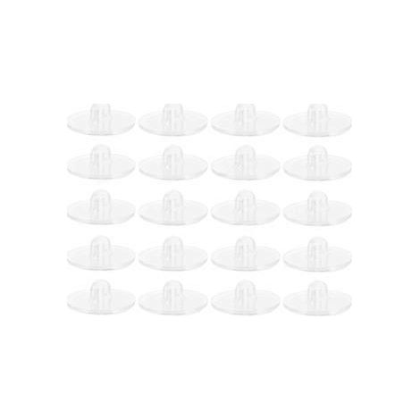 Lot de 100 crochets muraux transparents à ventouse, sans clou (1/2)