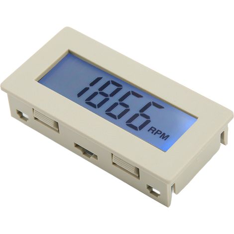 Tachymètre moteur 10 à 9999 tr/min, affichage LCD, mesure précise avec capteur à effet Hall, alimentation CC 8-24 V. (1/5)