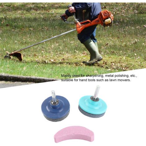 Lot de 3 affûteurs universels pour lames de tondeuse et débroussailleuse, outil d'affûtage simple et efficace pour un jardinage professionnel (1/5)