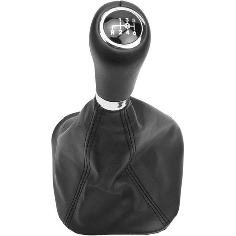 Pommeau Levier Vitesses 6 Vitesses Manchon Guêtre Cadre Aluminium Acier Inoxydable Laiton,Noir 14 Cm X 21 Cm W212 09-16 W203[CA158] (1/5)