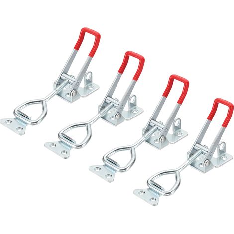 4Pcs Serrure À Bascule Réglable M8 x 40mm Style 4003 Argent Rouge (1/5)