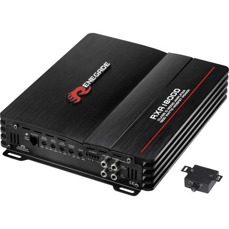 Renegade RXA1800 1-Kanal Endstufe 1800 W Lautstärke-/Bass-/Höhen-Regelung Passend für (Auto-Marke):