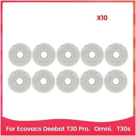 Lingettes de nettoyage pour aspirateurs robots Ecovacs Deebot T30 Pro, Omni, T30s et Ecovacs Combo X2 (1/5)