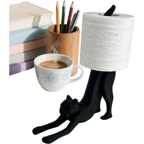 Dérouleur papier toilette - avec étagère - pour support mural (1/5)