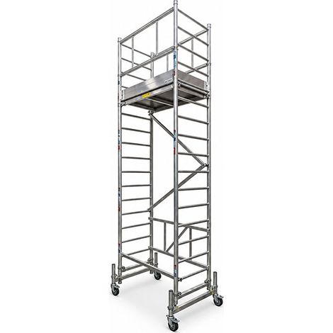 Gerüst mit schmalem Fahrwerk 1 Plattform - Max. Arbeitshöhe. 4.00m - ME200-PE