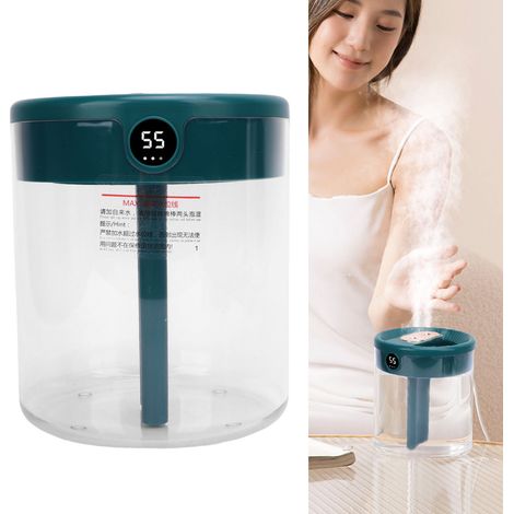 Humidificador de 2 litros con sistema de llenado superior, humidificador silencioso para interiores, ideal para oficinas, con apagado automático. (1/5)
