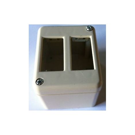 Scatola Derivazione Per 2 Apparecchi Autoportante (Elettrocanali Cod. Ecsm2A)