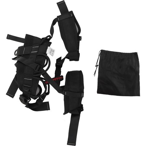 Dossier de sécurité demi-corps renforcé en polyester haute résistance, ceinture d'escalade avec soutien lombaire pour équipement de survie (1/5)