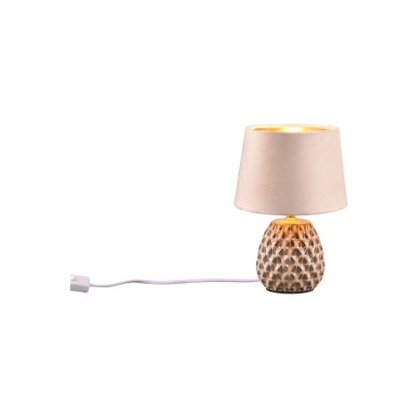 Lampe de table en céramique beige avec abat-jour E14 Ariana RL