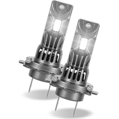 TolleTour 2er-Set H7 LED Scheinwerfer Autolampen 30W 12V 2500LM 6500K Kaltweiß PKW Abblendlicht Fernlicht Ersatz