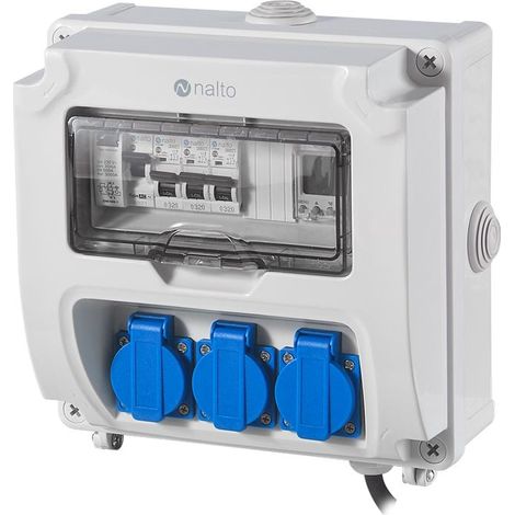 Coffret Electrique Piscine Hors Sol Filtration - Horloge Électronique - 3 prises - NALTO (1/4)