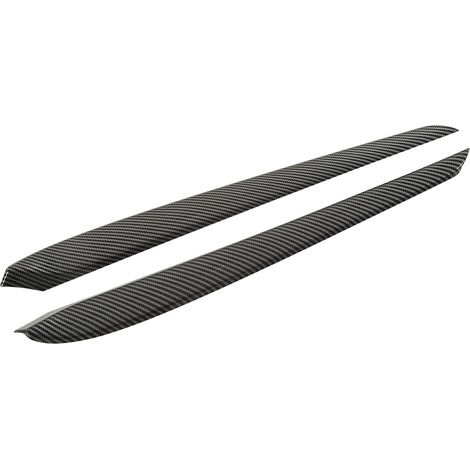 2 pièces de garniture de panneau d'accoudoir intérieur style fibre de carbone ABS, garniture de panneau de porte avant de remplacement pour Tesla Model 3 (1/5)